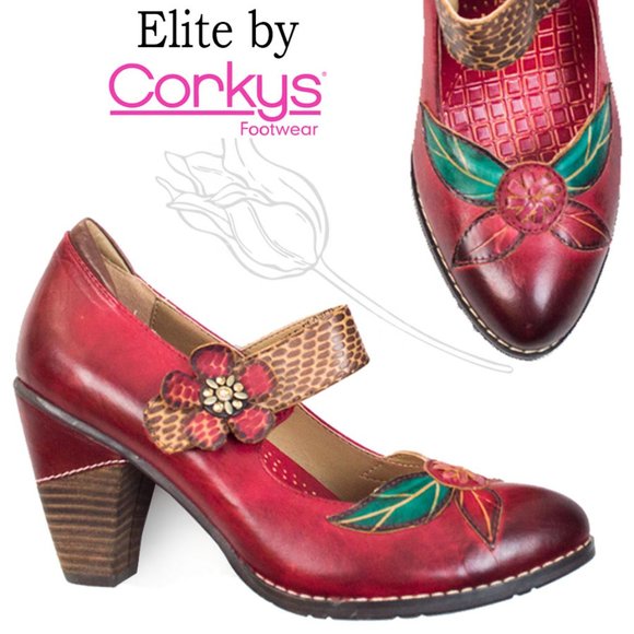Elite by Corky’s Shoes - Elite by Corky’s Wild Flower Mary Jane Pumps Shoes